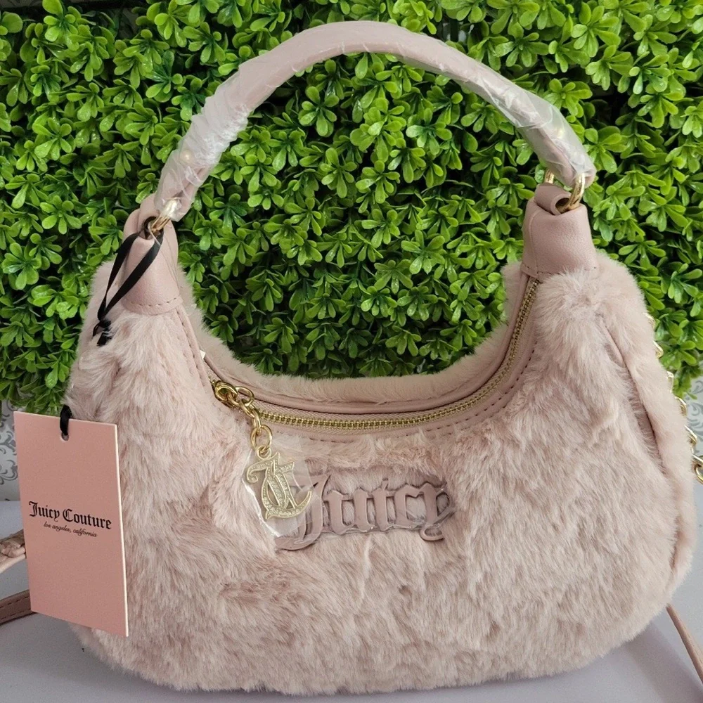 NWT Juicy Couture dusty blush semi charmed  coho bag $99
